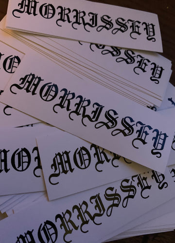 Old English Morrissey 2 for $5 Screen Printed Vinyl Sticker - Suedehead Shop Morrissey The Smiths and More