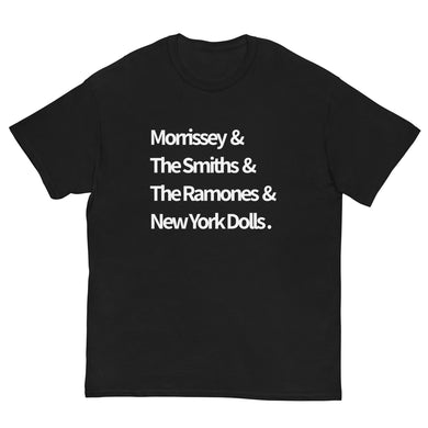 Great Music! Morrissey, The Smiths, The Ramones, and New York Dolls Unisex classic tee